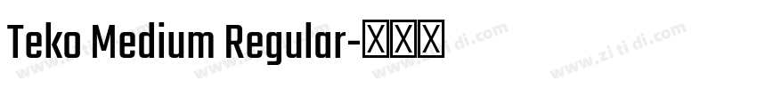 Teko Medium Regular字体转换